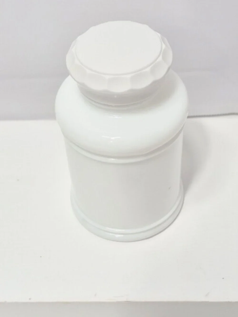 1930 's Milk Glass apothecary jar